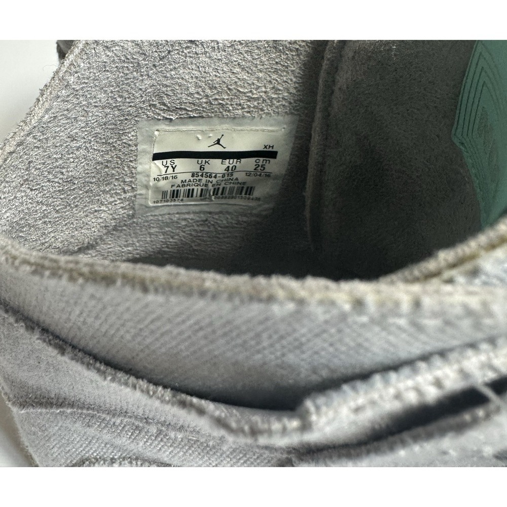 Nike Air Jordan Why Not Zer0.2 Grey Teal Pink 7Y Women 8.5 Basketball Shoes - Picture 4 of 8